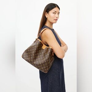 Authentic vintage Louis Vuitton Brown and Tan delightful  Monogram Bag